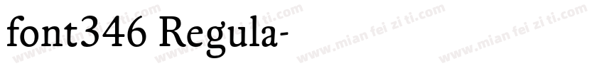 font346 Regula字体转换